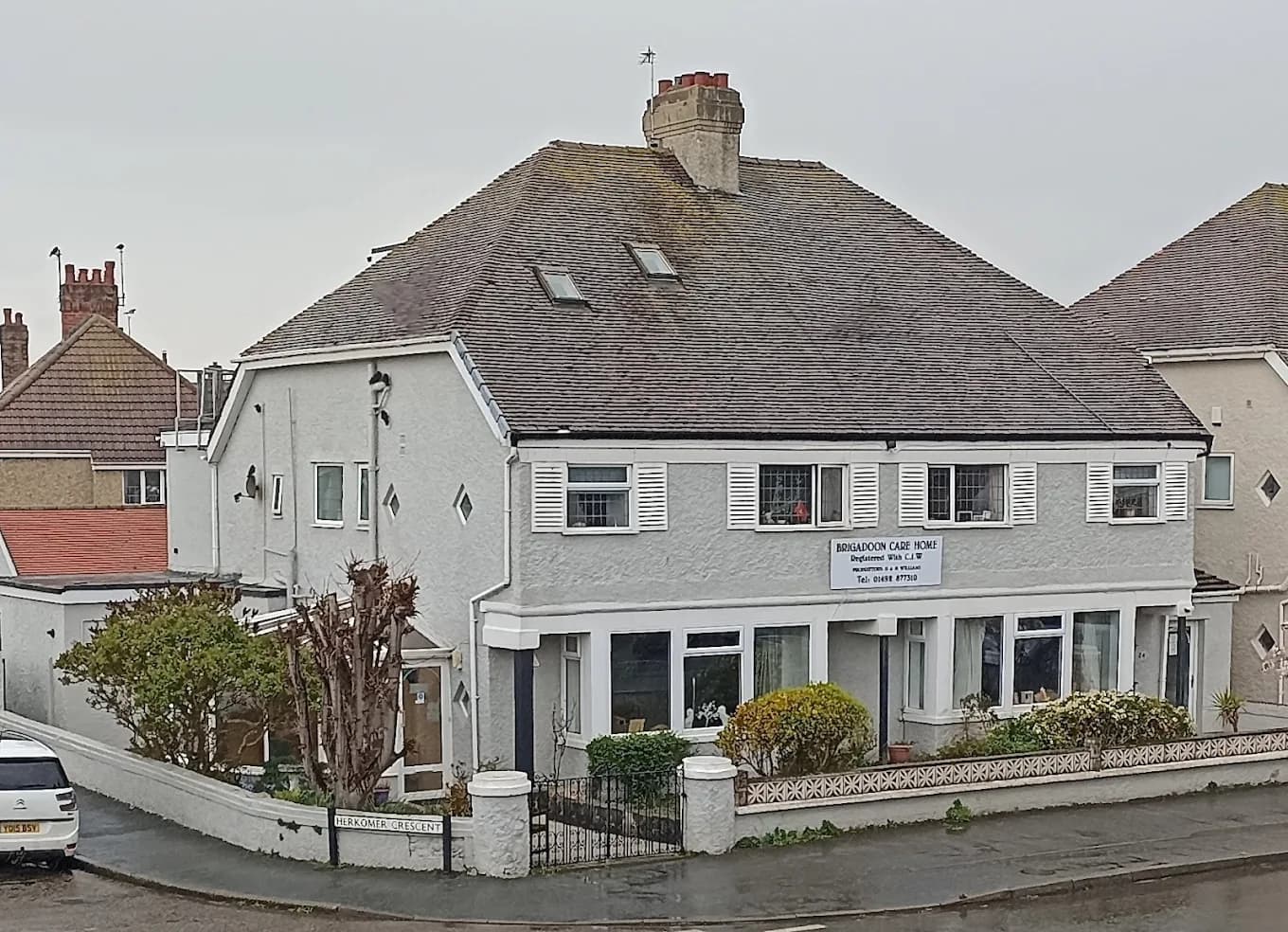 The front of Brigadoon Care Home on 24-26 Bryniau Road, West Shore.